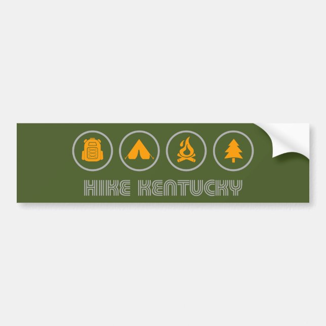 Hike Kentucky Bumper Sticker (Front)