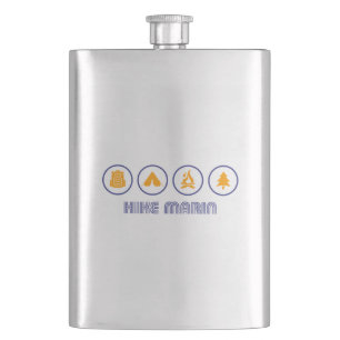 Hike Marin California Hip Flask