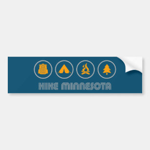 Hike Minnesota Bumper Sticker