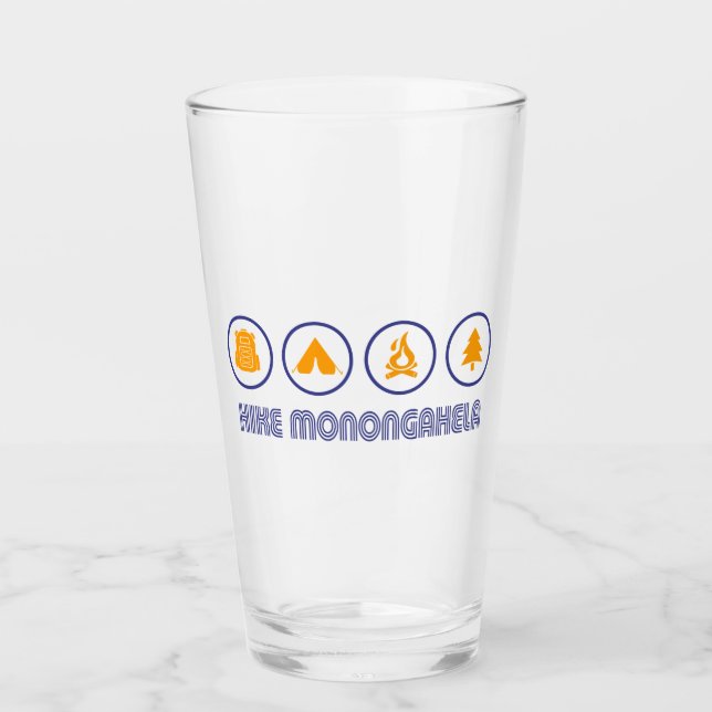 Hike Monongahela West Virginia Glass (Front)