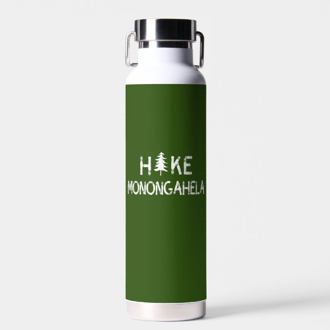 Hike Monongahela West Virginia Tree Water Bottle (Front)