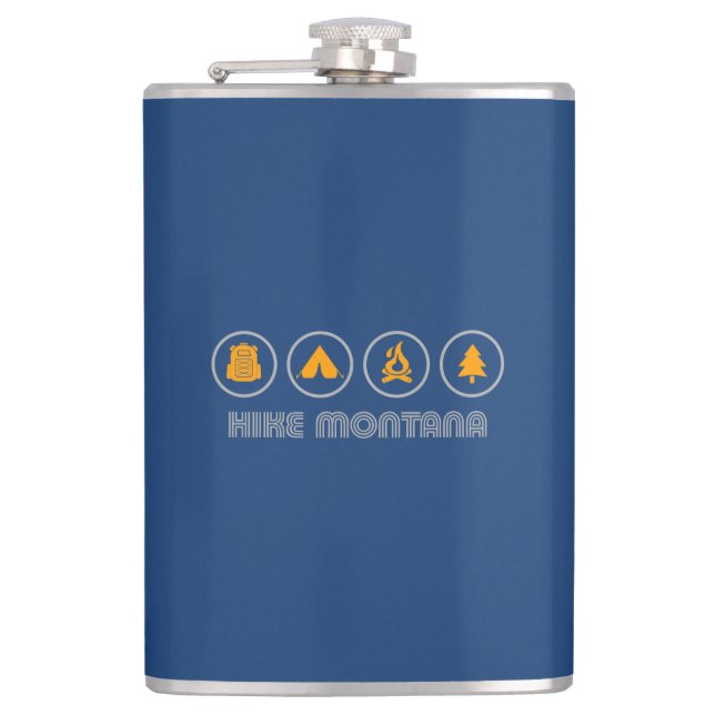 Hike Montana Hip Flask (Front)