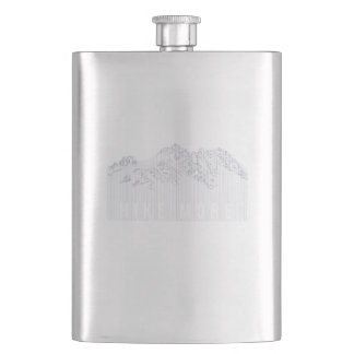 Hike More Mountains Hip Flask