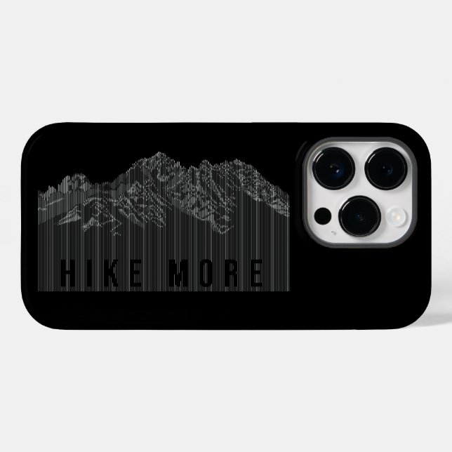 Hike More Mountains White Case-Mate iPhone Case (Back (Horizontal))