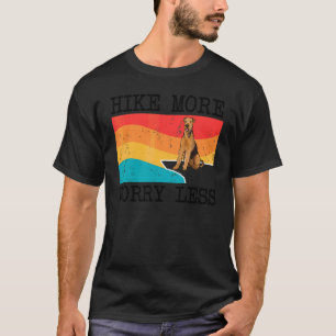 Hike More Worry Less Airedale Terrier Graphic Hiki T-Shirt