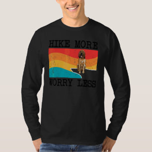 Hike More Worry Less Bloodhound Graphic Hiking T-Shirt