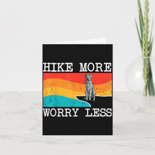 Hike more worry less blue merle dane graphic card