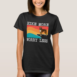 Hike More Worry Less Boxer Graphic Hiking T-Shirt