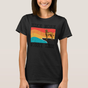 Hike More Worry Less Brown Great Dane Graphic Hiki T-Shirt