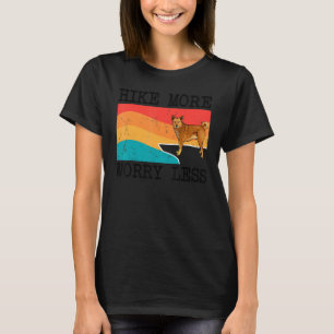 Hike More Worry Less Canaan Dog Graphic Hiking T-Shirt