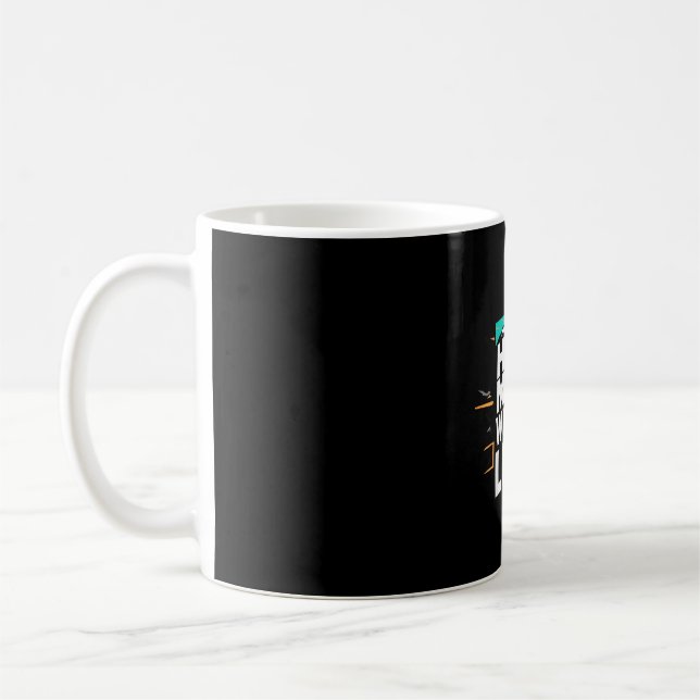 Hike more worry less funny cool motivational coffee mug (Left)