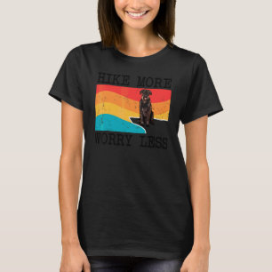 Hike More Worry Less Giant Schnauzer Graphic Hikin T-Shirt
