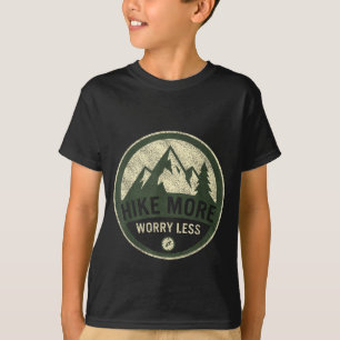 Hike more worry less hiking mountains vintage T-Shirt