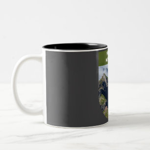 HIKE MORE WORRY LESS - HIKING QUOTE Two-Tone COFFEE MUG