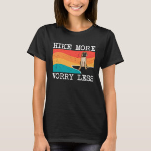 Hike More Worry Less Mastiff Graphic Hiking T-Shirt