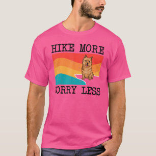 Hike More Worry Less Norwich Terrier Graphic Hikin T-Shirt
