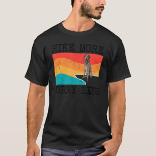 Hike More Worry Less Scottish Deerhound Graphic Hi T-Shirt