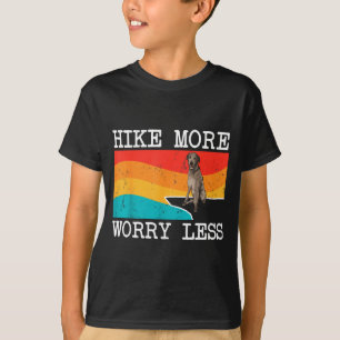 Hike more worry less scottish deerhound graphic T-Shirt