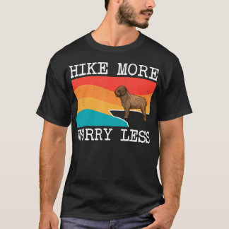 Hike More Worry Less Spanish Water Dog Graphic Hik T-Shirt