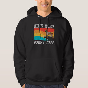 Hike More Worry Less Spinoni Italiani Graphic Hiki Hoodie