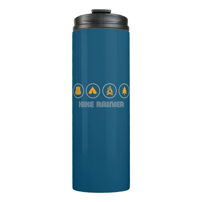 Hike Mt. Rainier National Park Thermal Tumbler (Front)