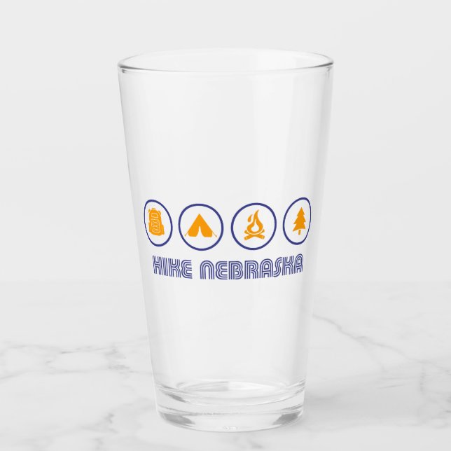 Hike Nebraska Glass (Front)
