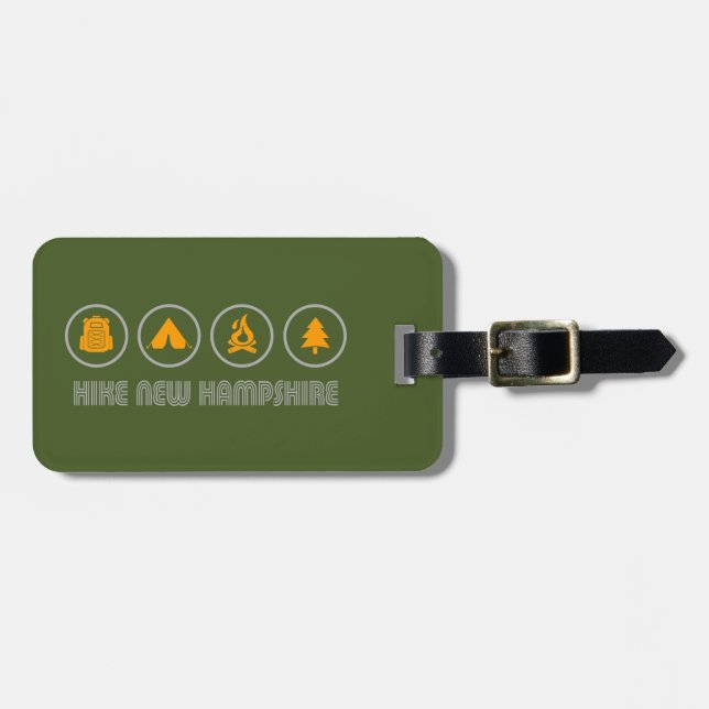 Hike New Hampshire Luggage Tag (Front Horizontal)