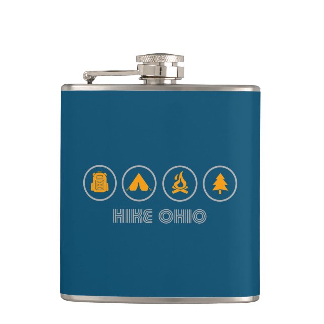 Hike Ohio Hip Flask (Front)