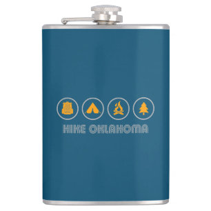 Hike Oklahoma Hip Flask
