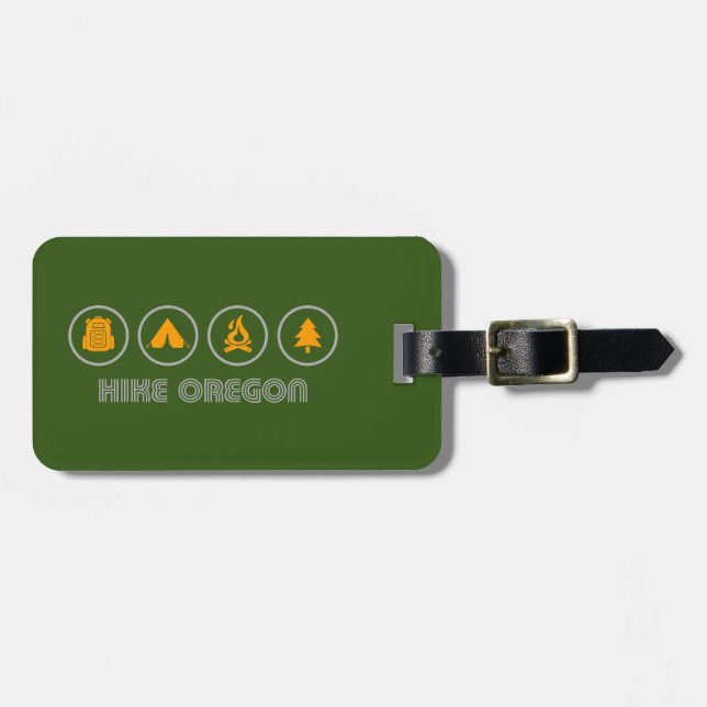 Hike Oregon Luggage Tag (Front Horizontal)