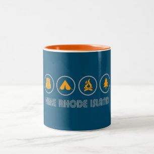Hike Rhode Island Two-Tone Coffee Mug