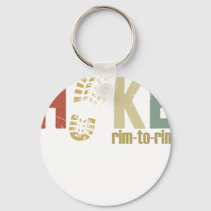 Hike rim to rim funny camping 2 key ring