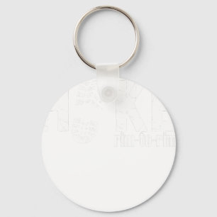 Hike rim to rim funny camping key ring
