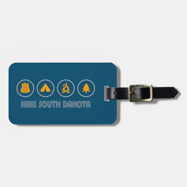 Hike South Dakota Luggage Tag (Front Horizontal)