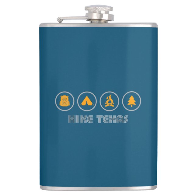 Hike Texas Hip Flask (Front)