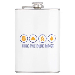 Hike The Blue Ridge Mountains Hip Flask