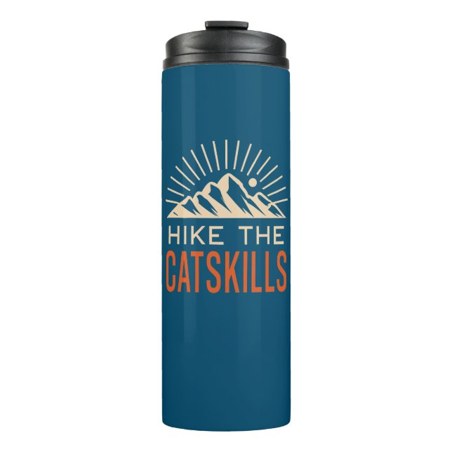 Hike The Catskills New York Sunburst Thermal Tumbler (Front)