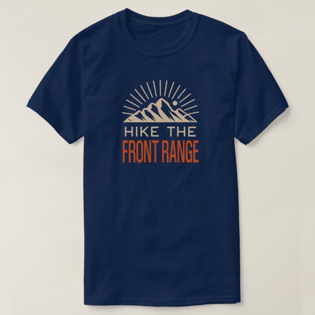 Hike The Front Range Sunburst T-Shirt (Design Front)