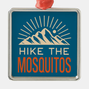 Hike The Mosquito Range Colorado Sunburst Metal Tree Decoration
