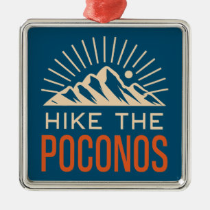 Hike The Poconos Sunburst Metal Tree Decoration