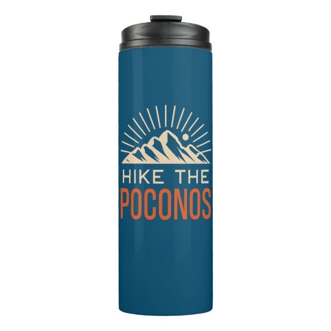 Hike The Poconos Sunburst Thermal Tumbler (Front)