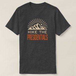 Hike The Presidential Range New Hampshire Sunburst T-Shirt