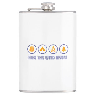 Hike The Wind River Mountain Range Hip Flask