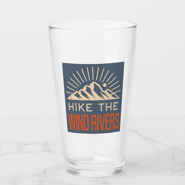 Hike The Wind Rivers Sunburst Glass (Front)