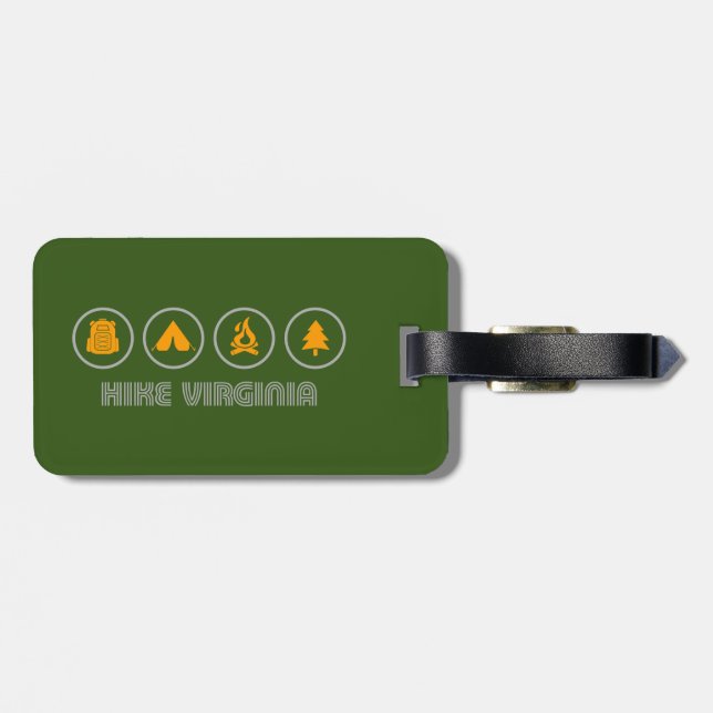 Hike Virginia Luggage Tag (Back Horizontal)