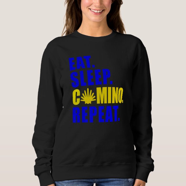 HIKE WALK CAMINO DE SANTIAGO DE COMPOSTELA JAMES W SWEATSHIRT (Front)