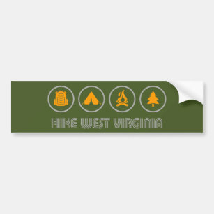 Hike West Virginia Bumper Sticker