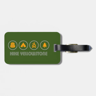 Hike Yellowstone Luggage Tag