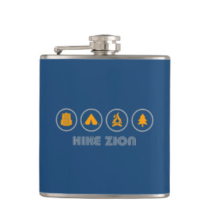 Hike Zion National Park Hip Flask