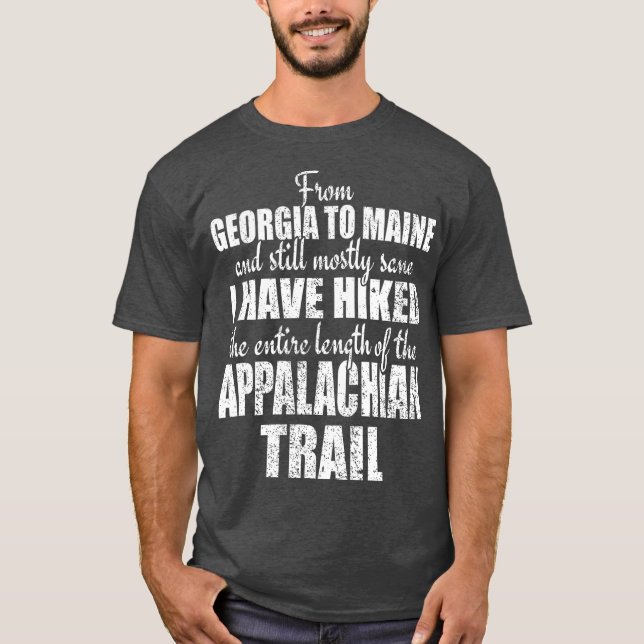 Hiked The Entire Appalachian Trail Celebrate T-Shirt (Front)